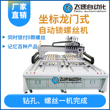 飛速FSZ系列-伺服電機坐標式自動鎖螺絲機，龍門坐標式